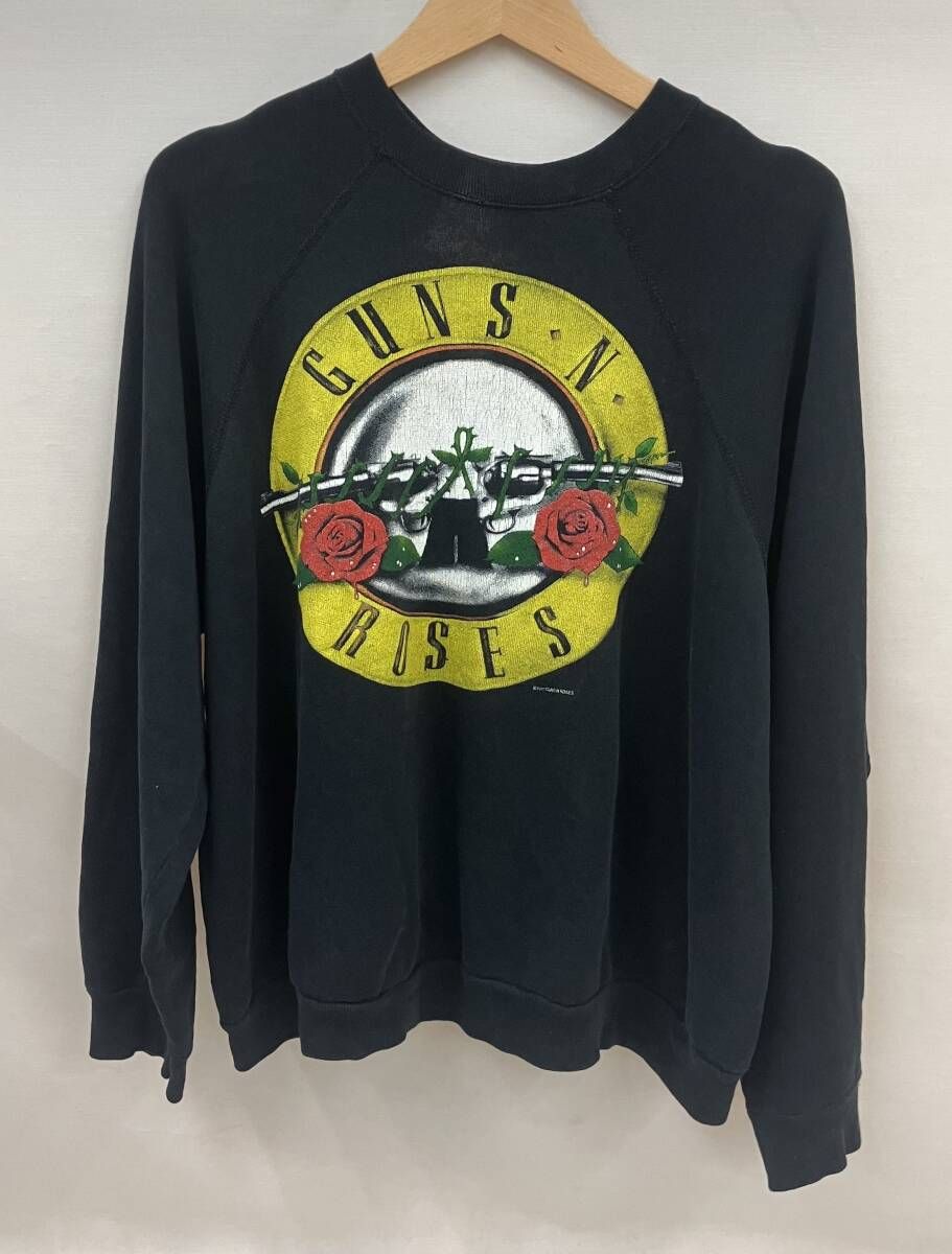 GUNS N ROSES ガンズ アンド ローゼズ WAS HERE スウェット MADE IN U.S.A. LURL製? 80s Vintage タグ