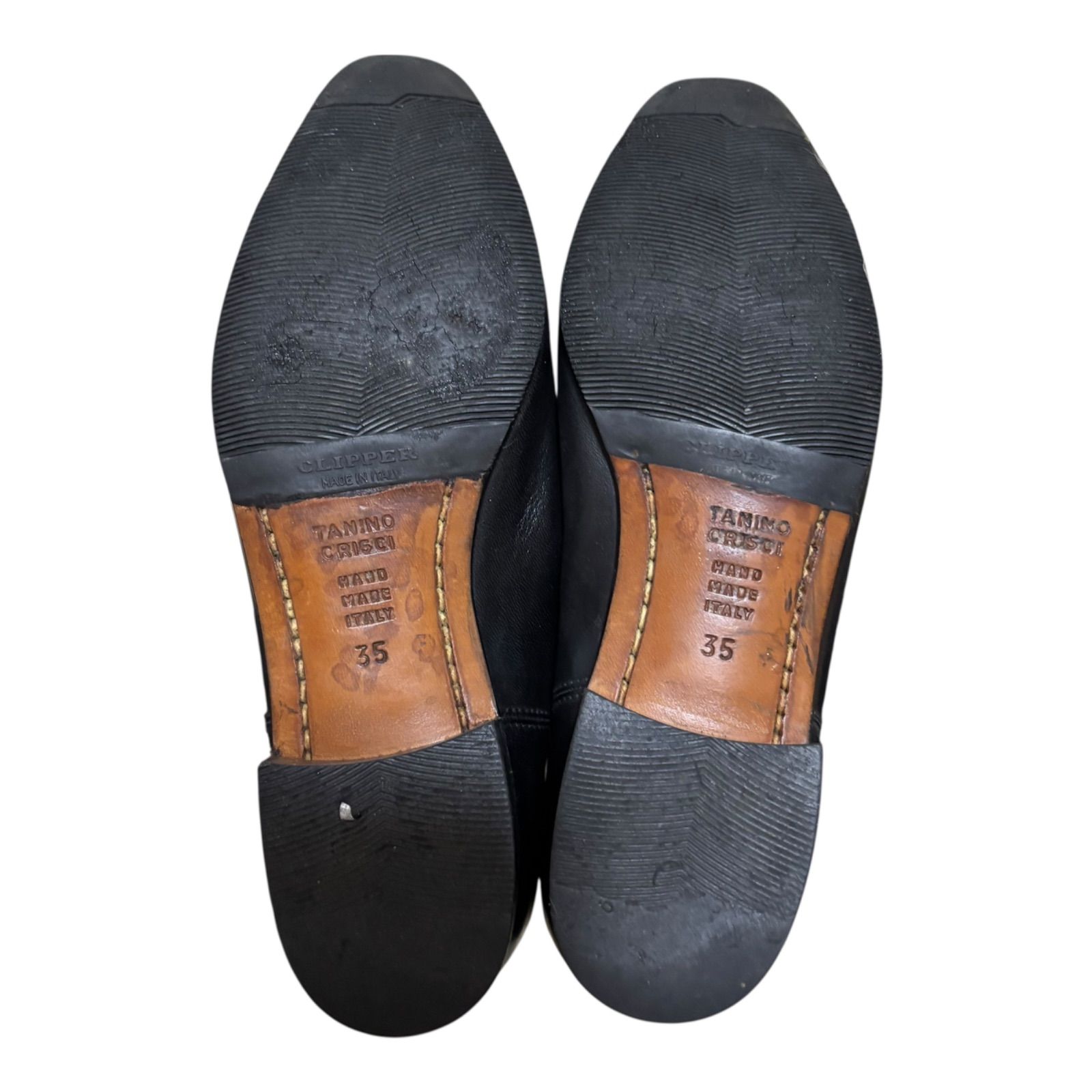 Z1566TANINO CRISCI タニノクリスチー ロングブーツ ブラック 本革