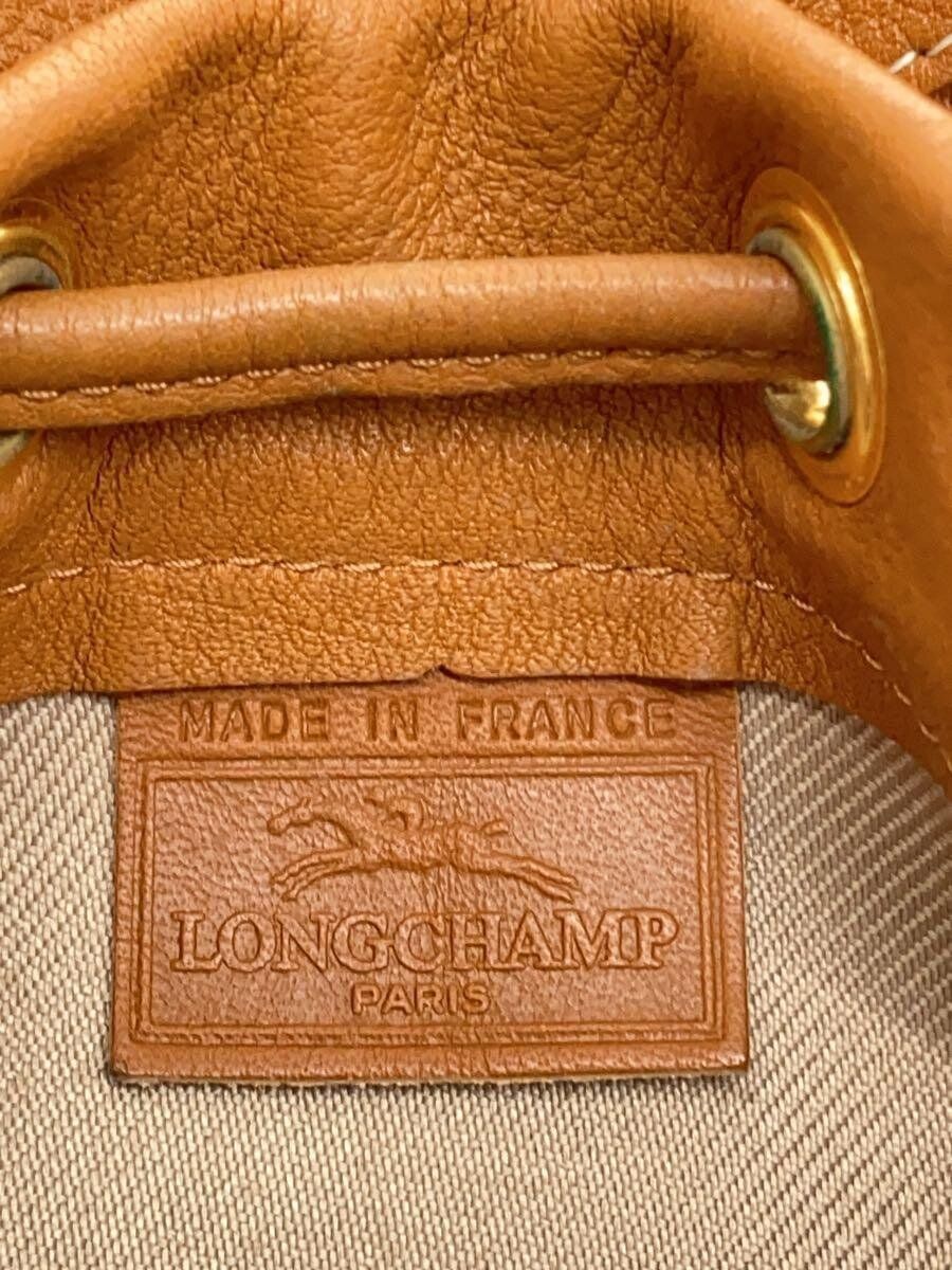 LONGCHAMP ショルダーバッグ レザー キャメル 無地 - メルカリ