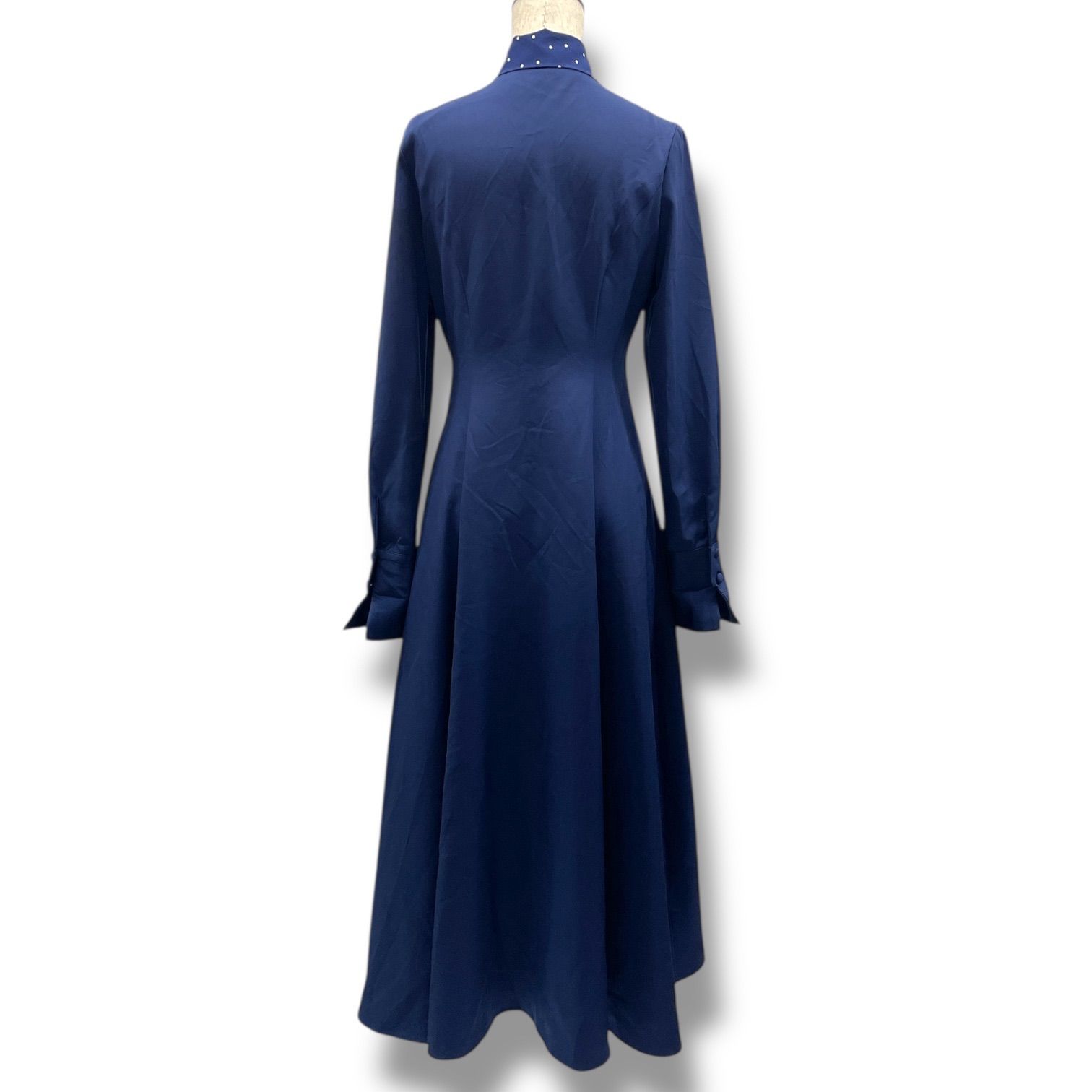 JENNE ジェンヌ ドットボータイ ダブルクロスワンピース ロング