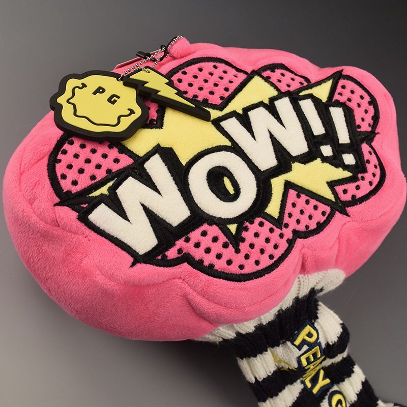 新品】パーリーゲイツ 吹き出しロゴ FWヘッドカバー＆ボール