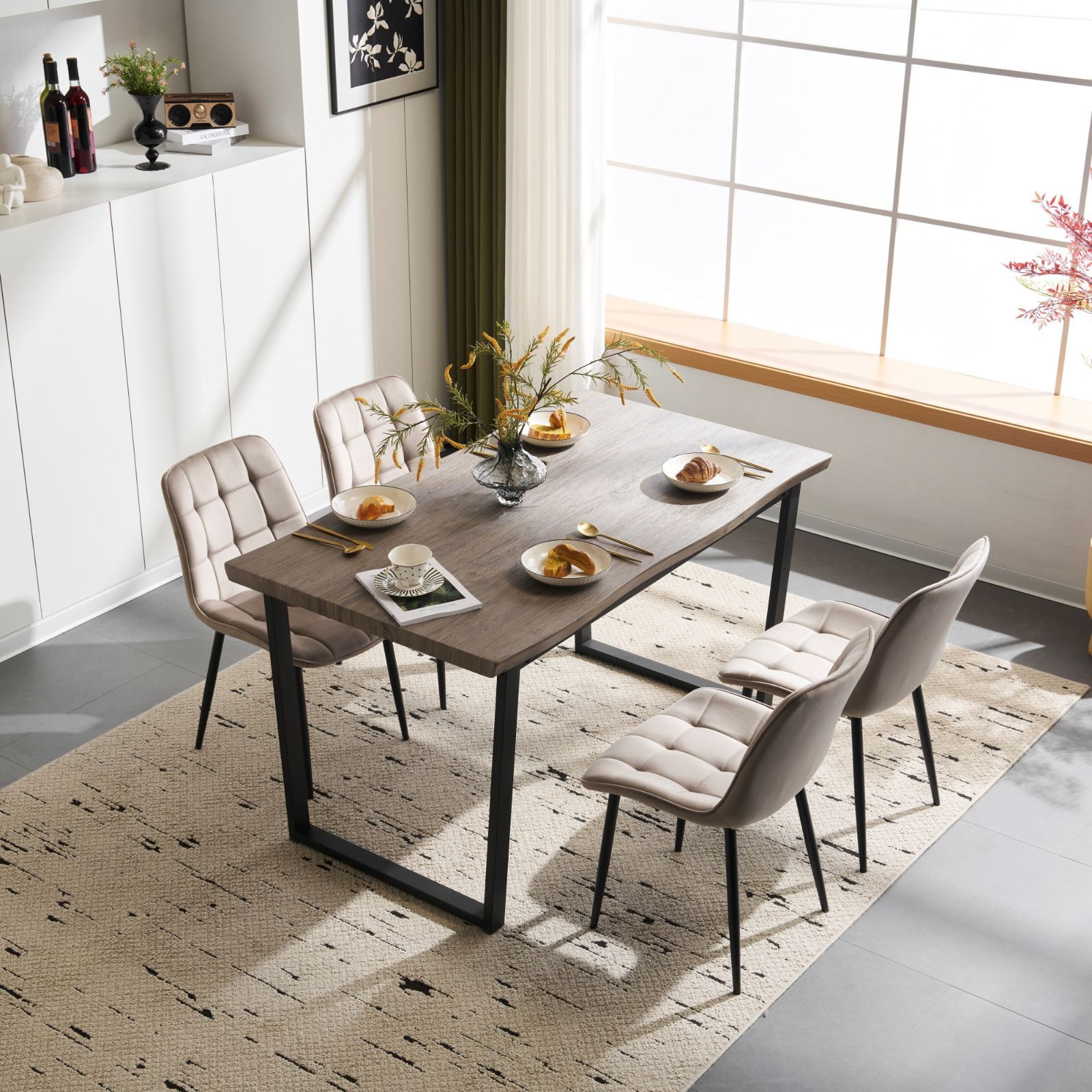 超人気！4人用ダイニングテーブル 食卓 ソリッド ハイエンド ヴィンテージ風 20％OFF・送料無料】NANAMIダイニングテーブル 食卓 4人用 2人用 幅