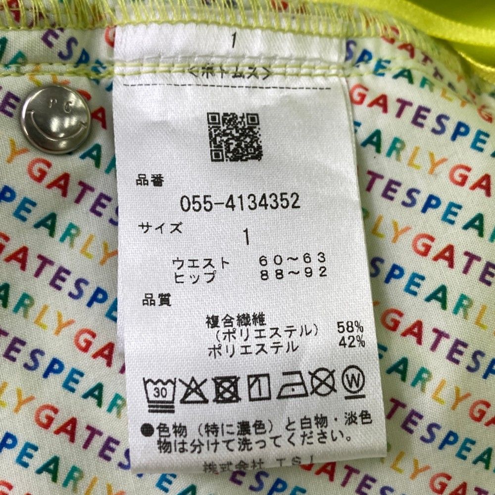 サイズ：1 PEARLY GATES パーリーゲイツ 2024年モデル スカート  グリーン系 [240101447007] ゴルフウェア レディース ストスト サイズ：1 PEARLY GATES パーリーゲイツ 2024年モデル スカート