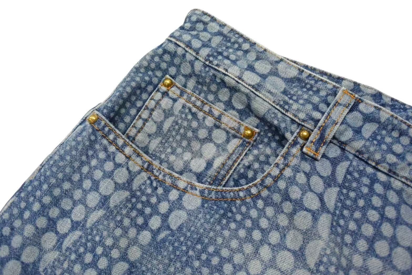 【極美品】LV × YK オールオーバーパンプキンデニムパンツ サイズ32 新品未使用 LOUIS VUITTON ルイヴィトン オールオーバー