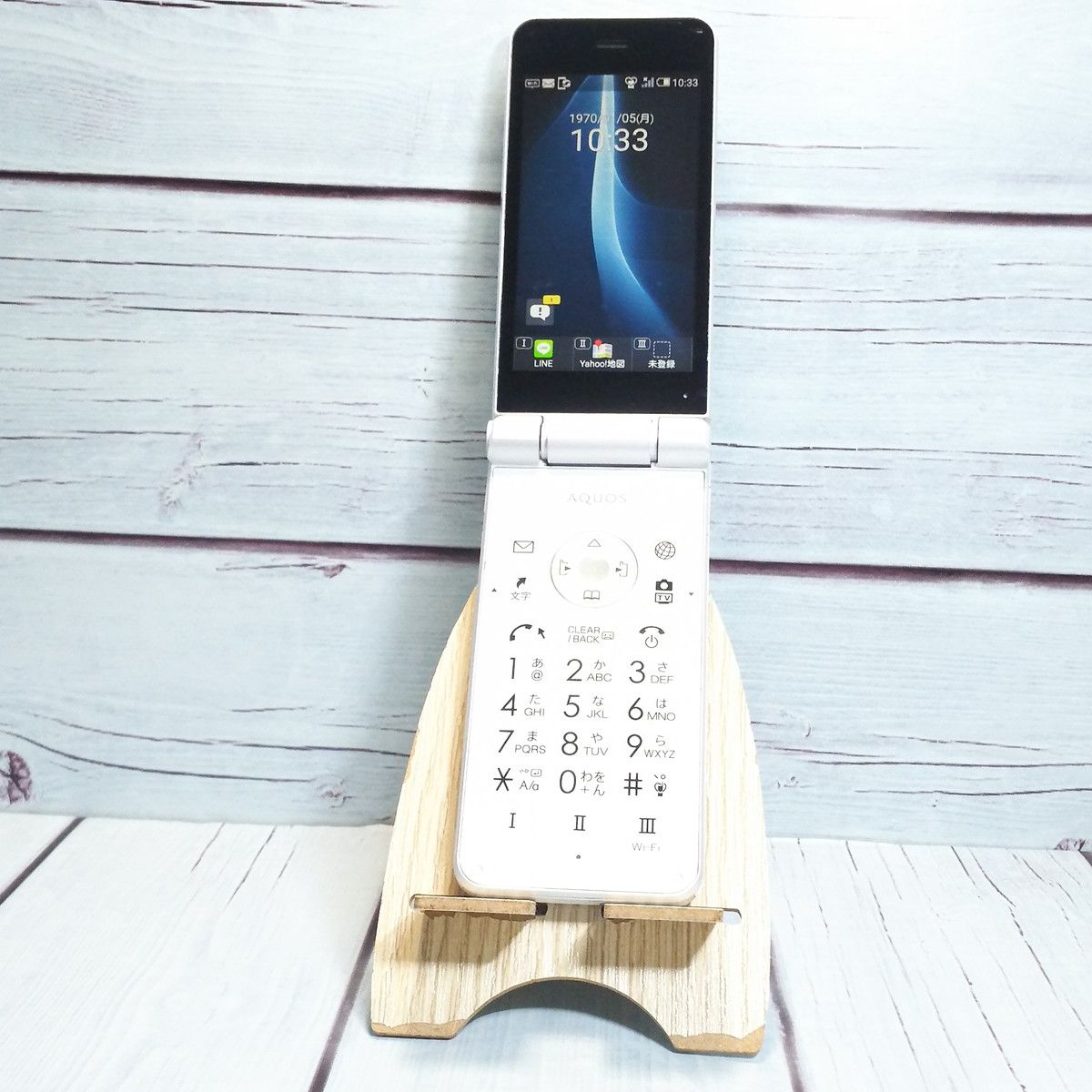 【送料無料】Softbank 601SH AQUOS ケータイ2 WHITE ホワイト 本体 白ロム [訳あり] SIMロック解除済み SIMフリー 400060