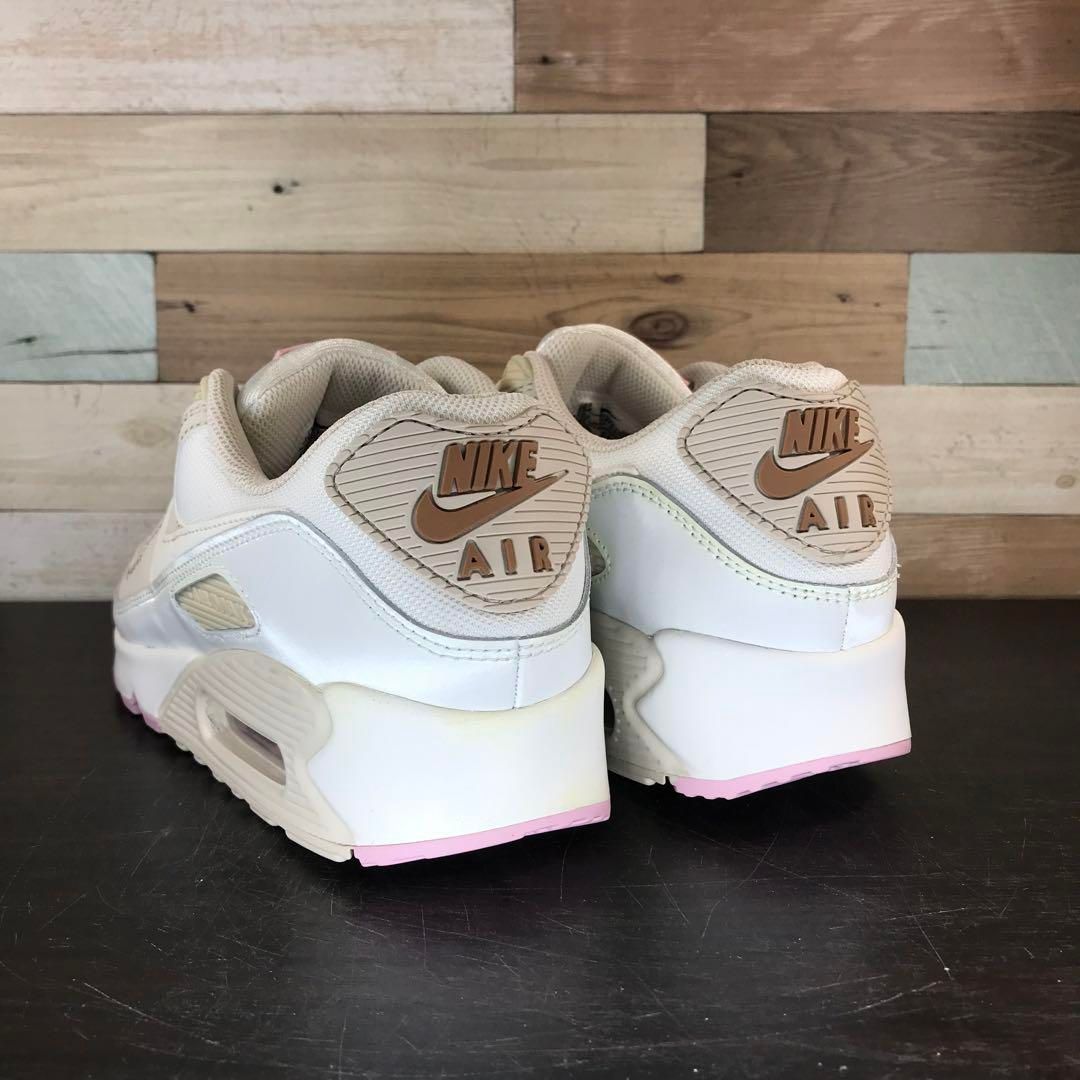 23cm ナイキ エア マックス 90 AIR MAX 90ベージュ セイル 白 NIKE W AIR MAX 90 LV8 White/Sail ナイキ ウィメンズ エア