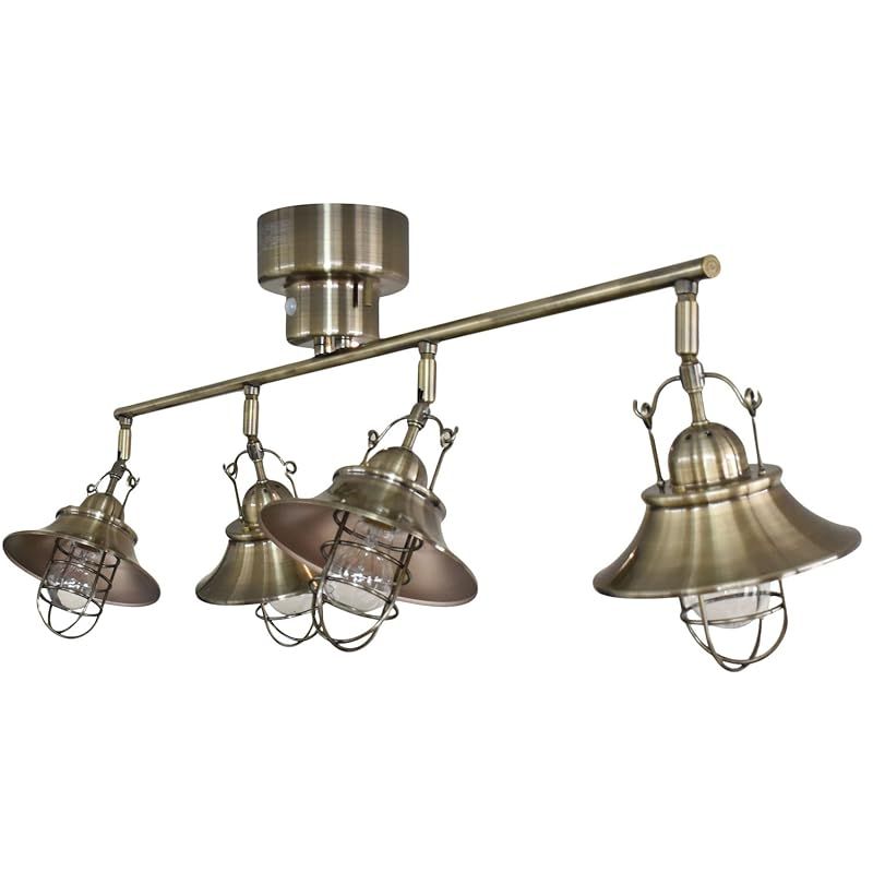 美品 キシマ アンプール 4灯 シーリング ライト アンティーク調 シルバー 2点 キシマ アンプール 4灯 シーリング ライト アンティーク調