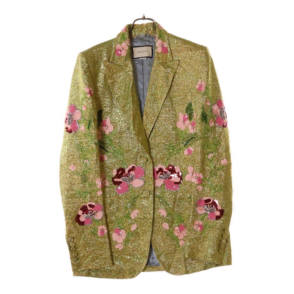 GUCCIグッチ テーラードジャケット レディース　イエロー　42 GUCCIグッチ テーラードジャケット レディース イエロー 42 楽天市場