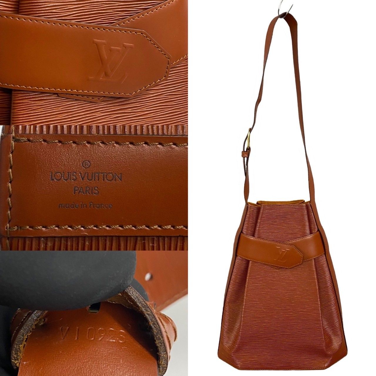 極 美品 ポーチ付 LOUIS VUITTON ルイヴィトン サックデポール GM エピ 