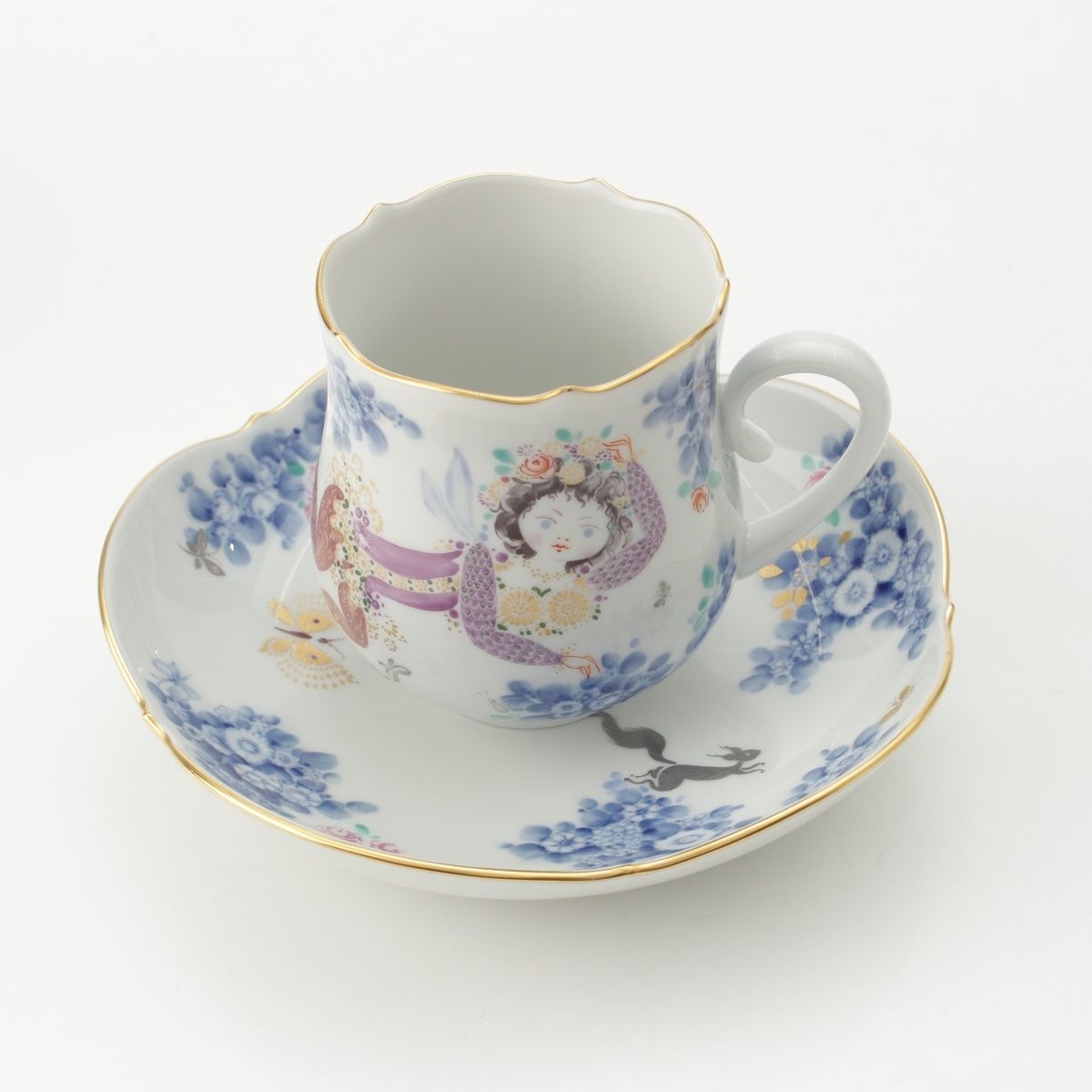 Meissen 真夏の夜の夢（ミッドサマーナイト） カップ＆ソーサー1客！