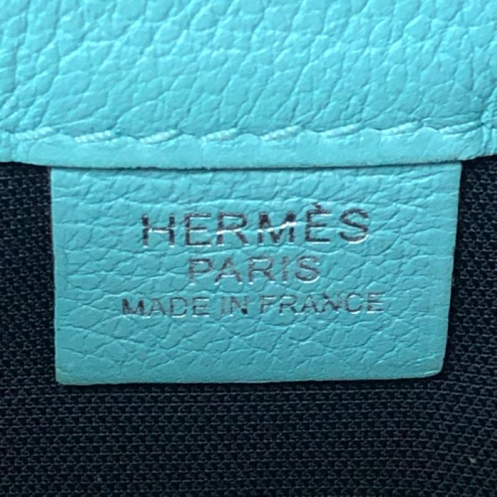 エルメス HERMES シティスライドクロス D刻印 ボディバッグ ウエストポーチ ライトブルー【中古】