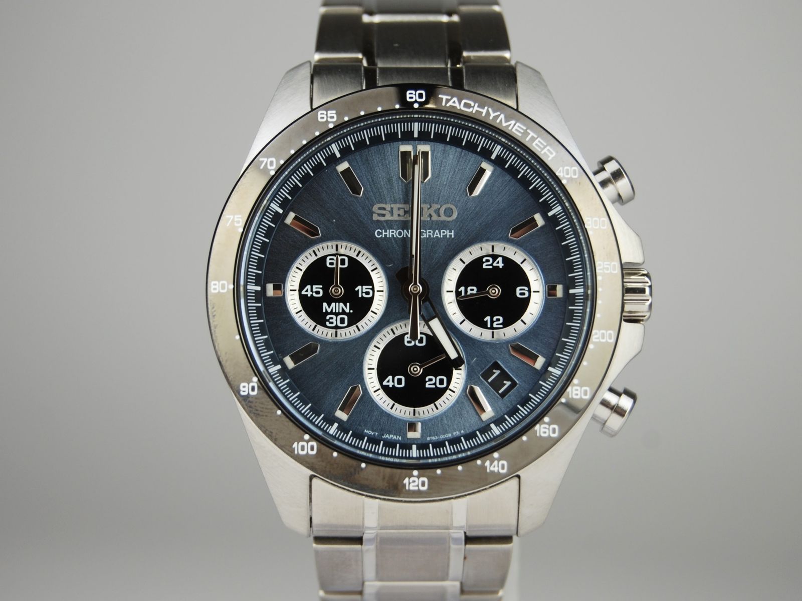 |A SEIKOセイコー 8T63-00D0 クロノグラフ メンズ クオーツ時計