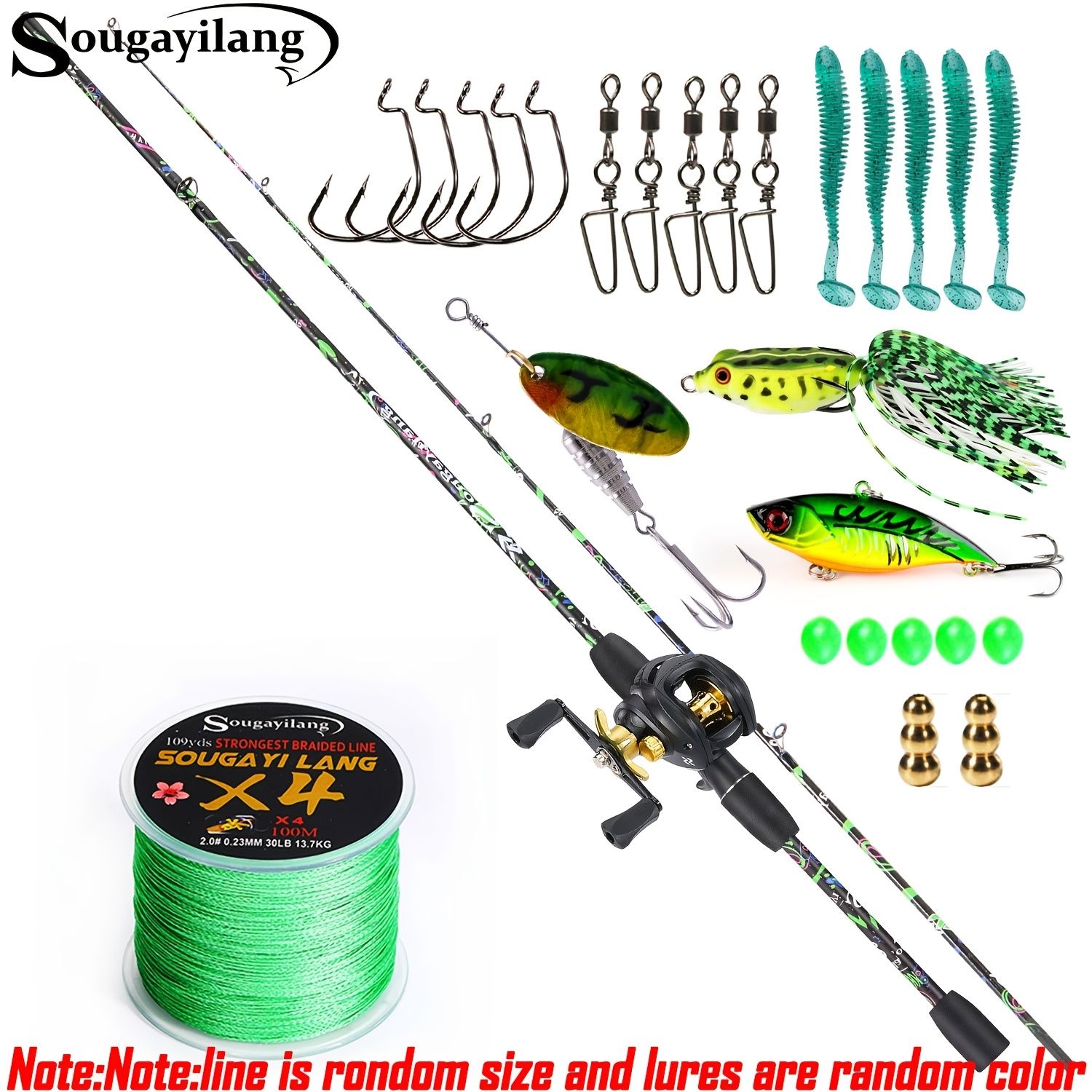 初心者向けの Sougayilang 釣り竿とリールセットには、1.8