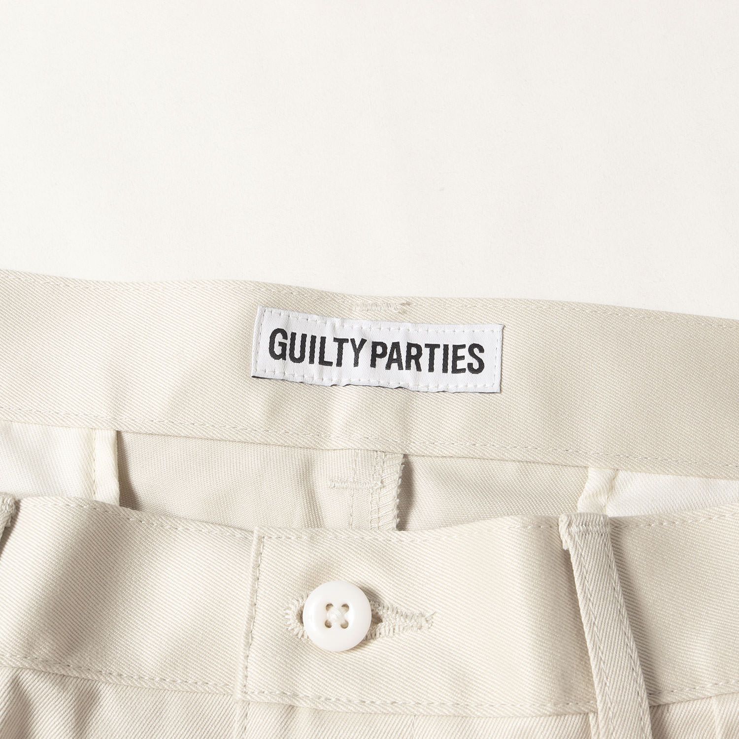 ワコマリア DOUBLE PLEATED CHINO TROUSERS 白 ワコマリア DOUBLE PLEATED CHINO TROUSERS 白 ワコマリア DOUBLE