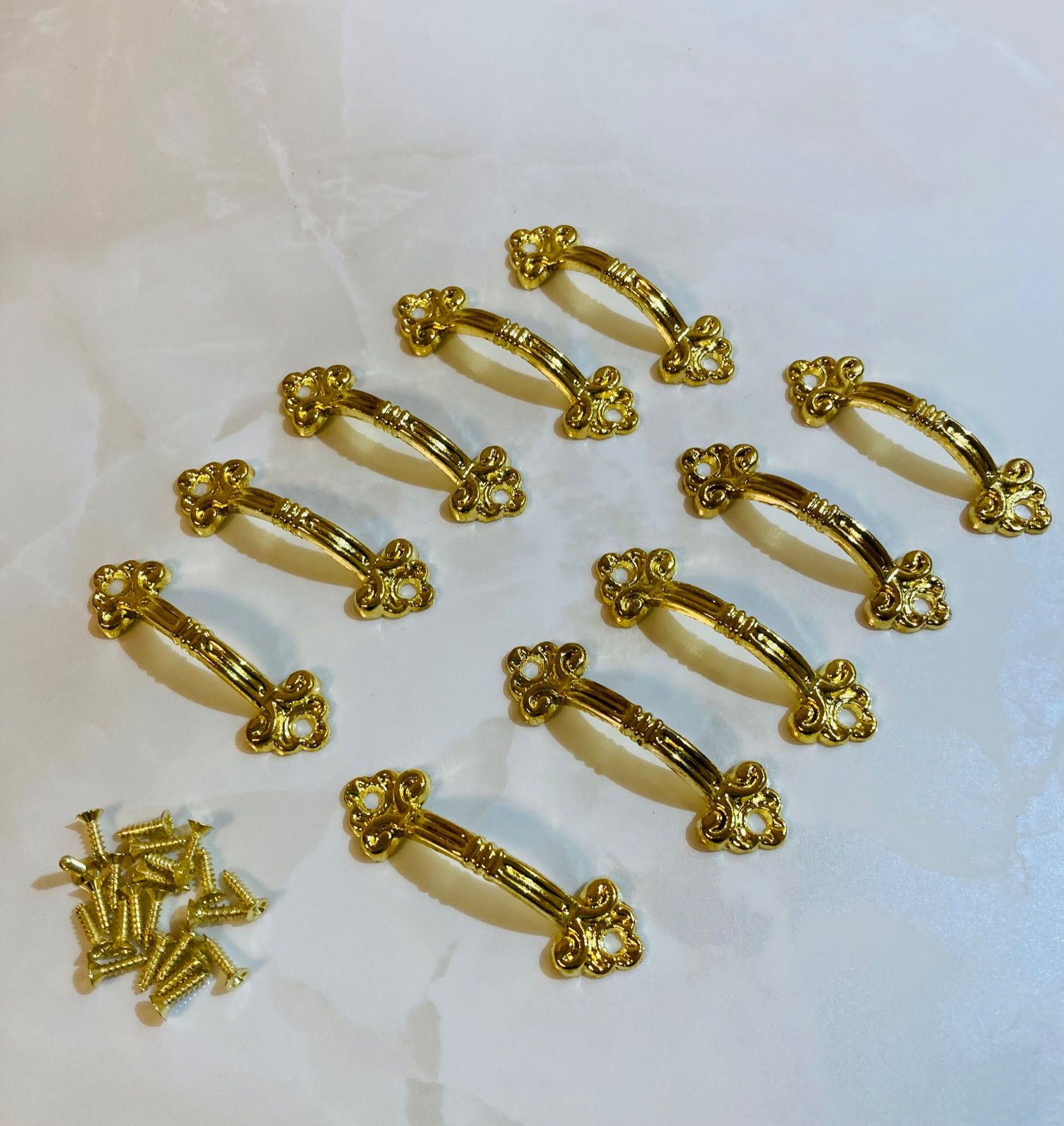 真鍮 ミニチュアアンティーク雑貨セット ドールハウス ゴールド色