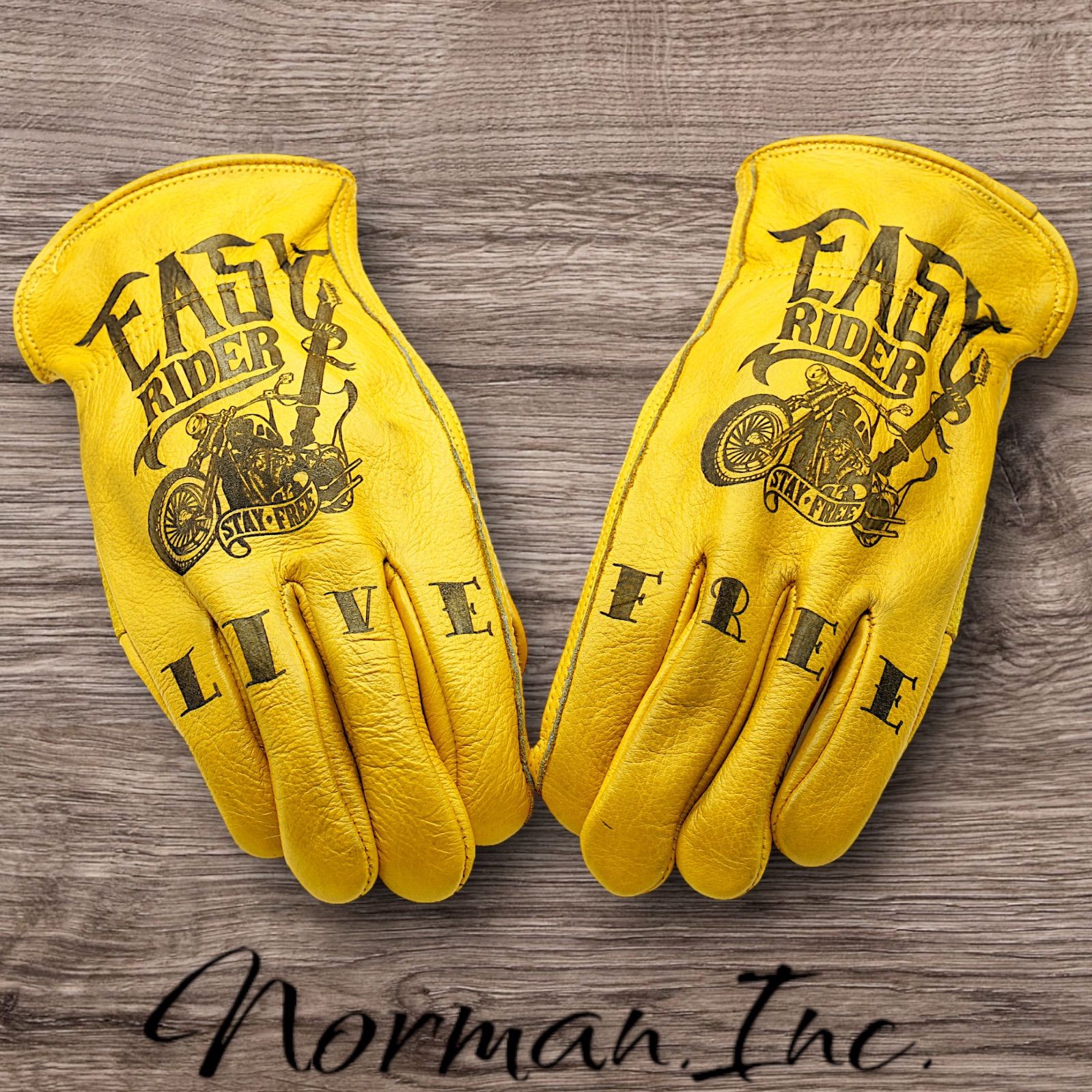 牛革レザーグローブバイクハーレー手袋カスタムツーリングMサイズ