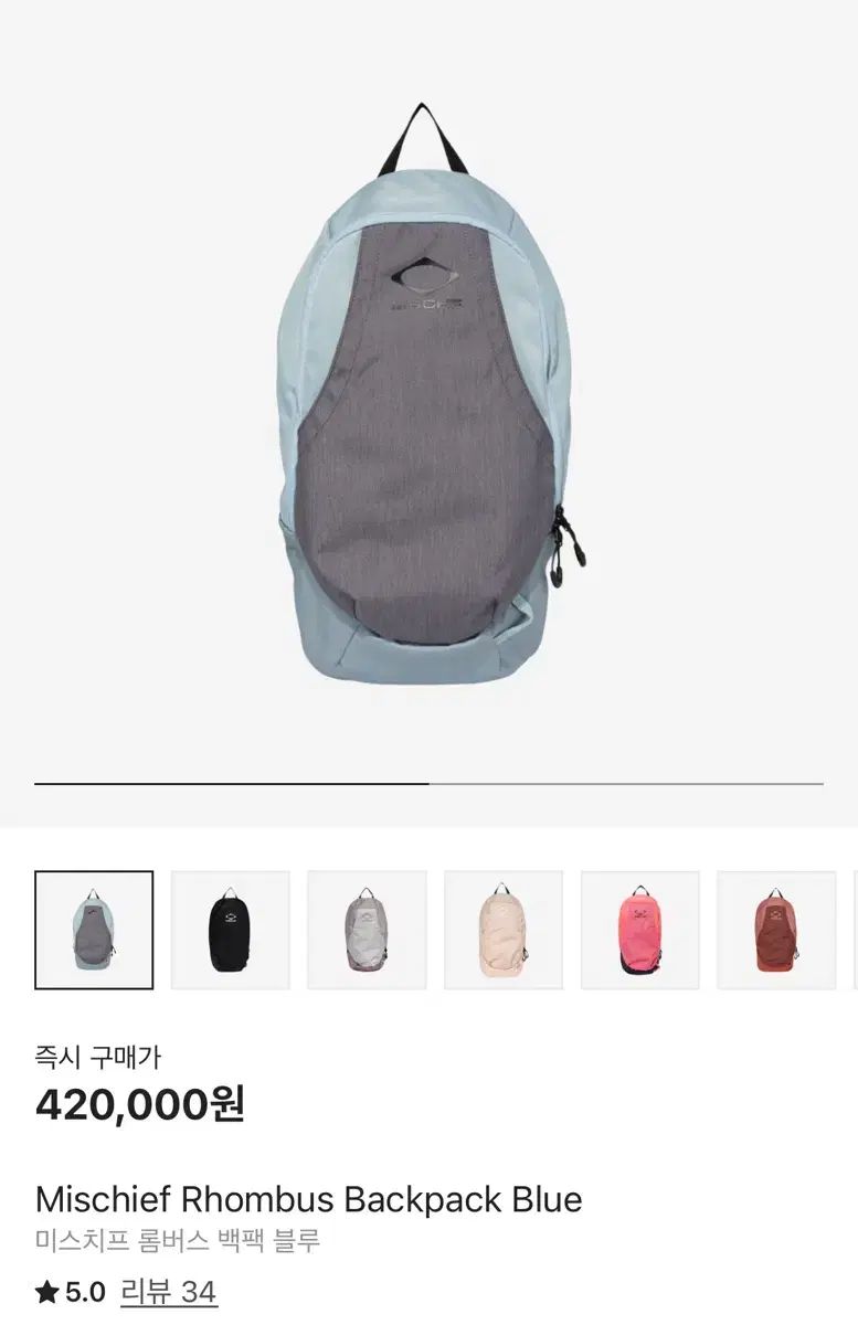 MSCHF ミスチーフ RHOMBUS バックパック ブルー MSCHF(ミスチーフ