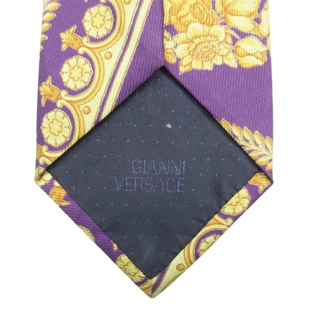新品同様 GIANNI VERSACE ヴェルサーチ ネクタイ メデューサ