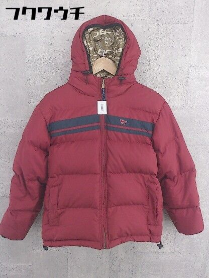 DOG DEPT ドッグデプト リバーシブル 長袖 ダウン ジャケット サイズS レッド ベージュ メンズ  【1002801911768】