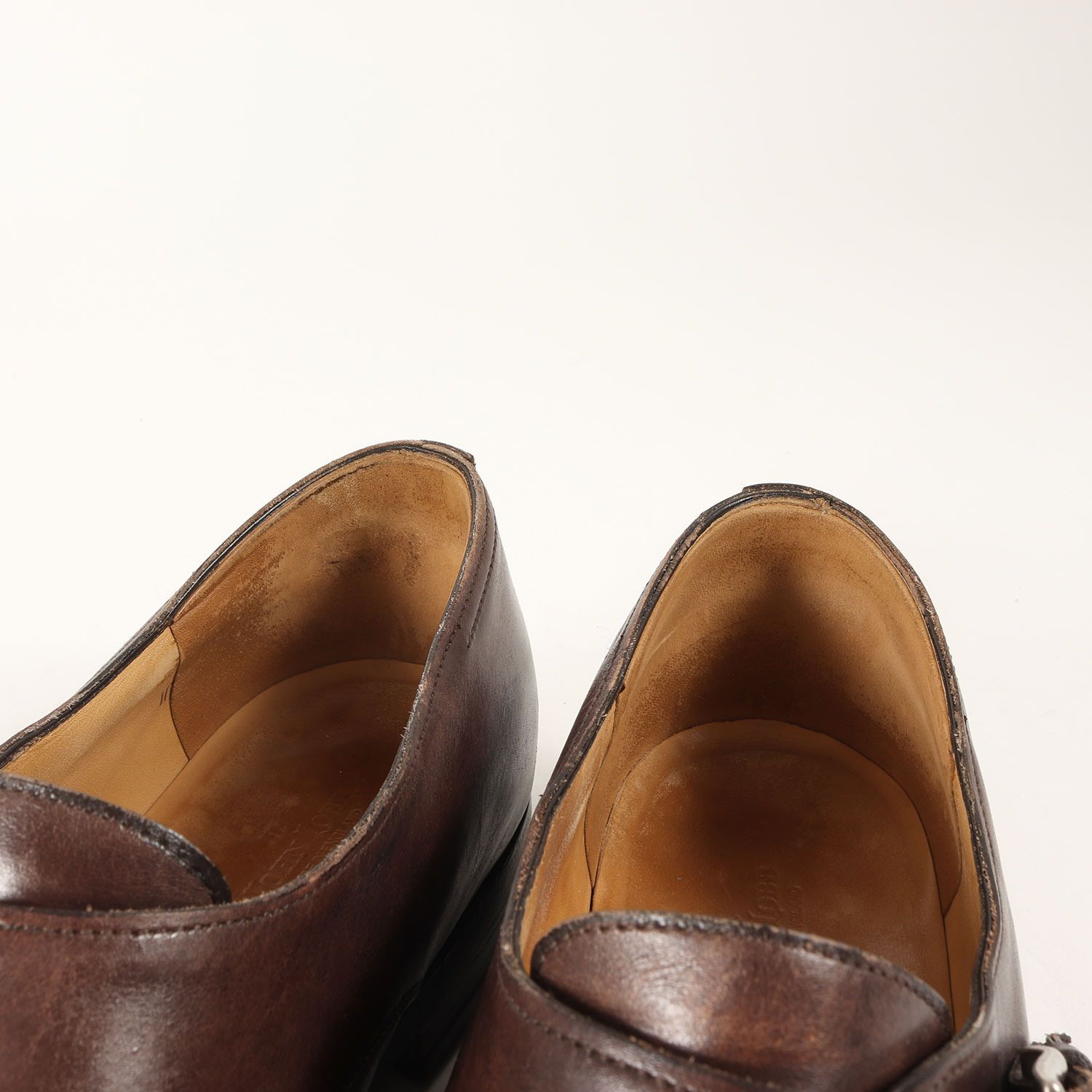 JOHN JOHN LOBB ジョンロブ モンクストラップ レザー シューズ 