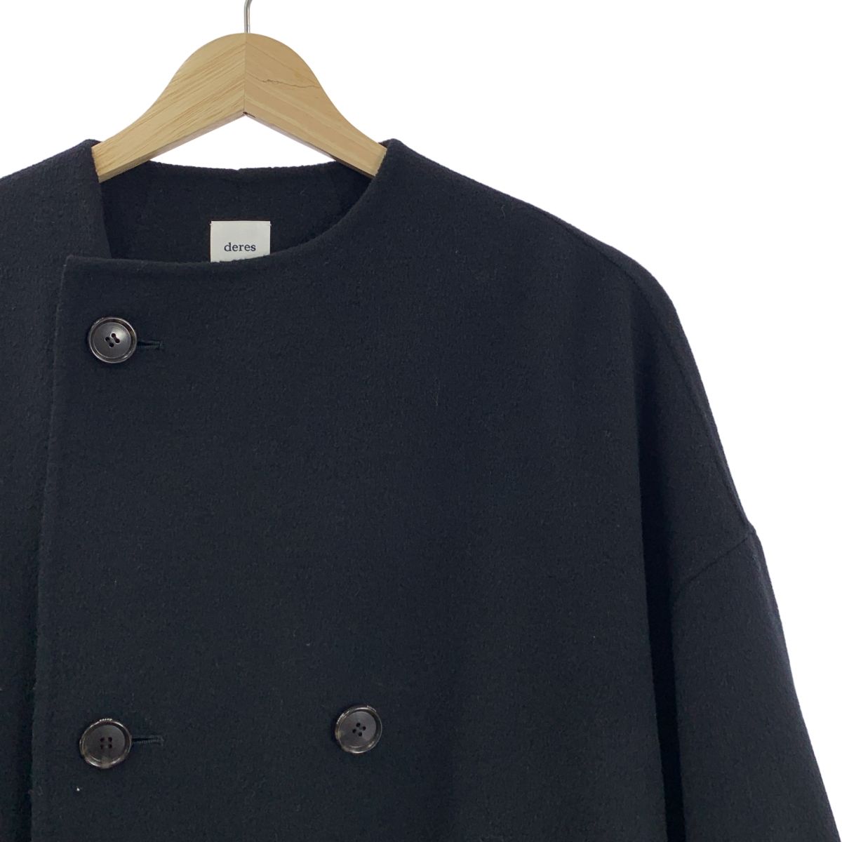 deres / デレス | long oval coat ウール カシミヤ ロング コート | F