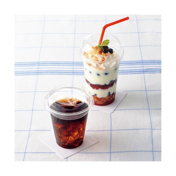 TANOSEEリサイクルPETカップ 96 mm口径 370 mL