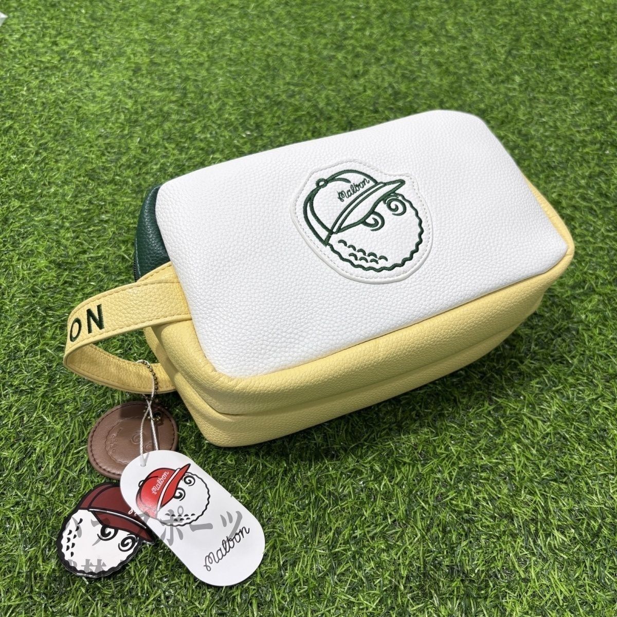 Malbon ゴルフポーチ＆ミニバッグセット 限定カラー✨新品未使用 MALBON GOLF ダブルポケット ゴルフポーチ ミックスカラー