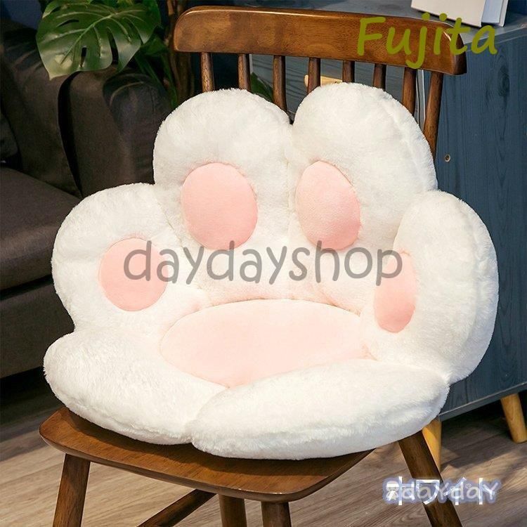 座椅子 おしゃれ 北欧 コンパクト ハイバック 座布団 クッション かわいい プレゼント ギフト 大きめ 肉球 アニマル