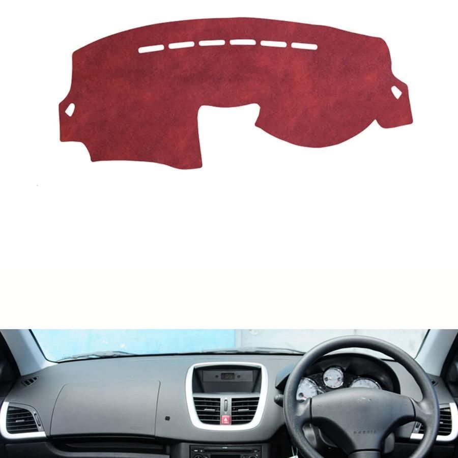 レザー 素材 ダッシュボードマット適合プジョー 207 車種 設計ダッシュボードカバー日焼け防止 ダッシュボード用の抗紫外線パッドイ