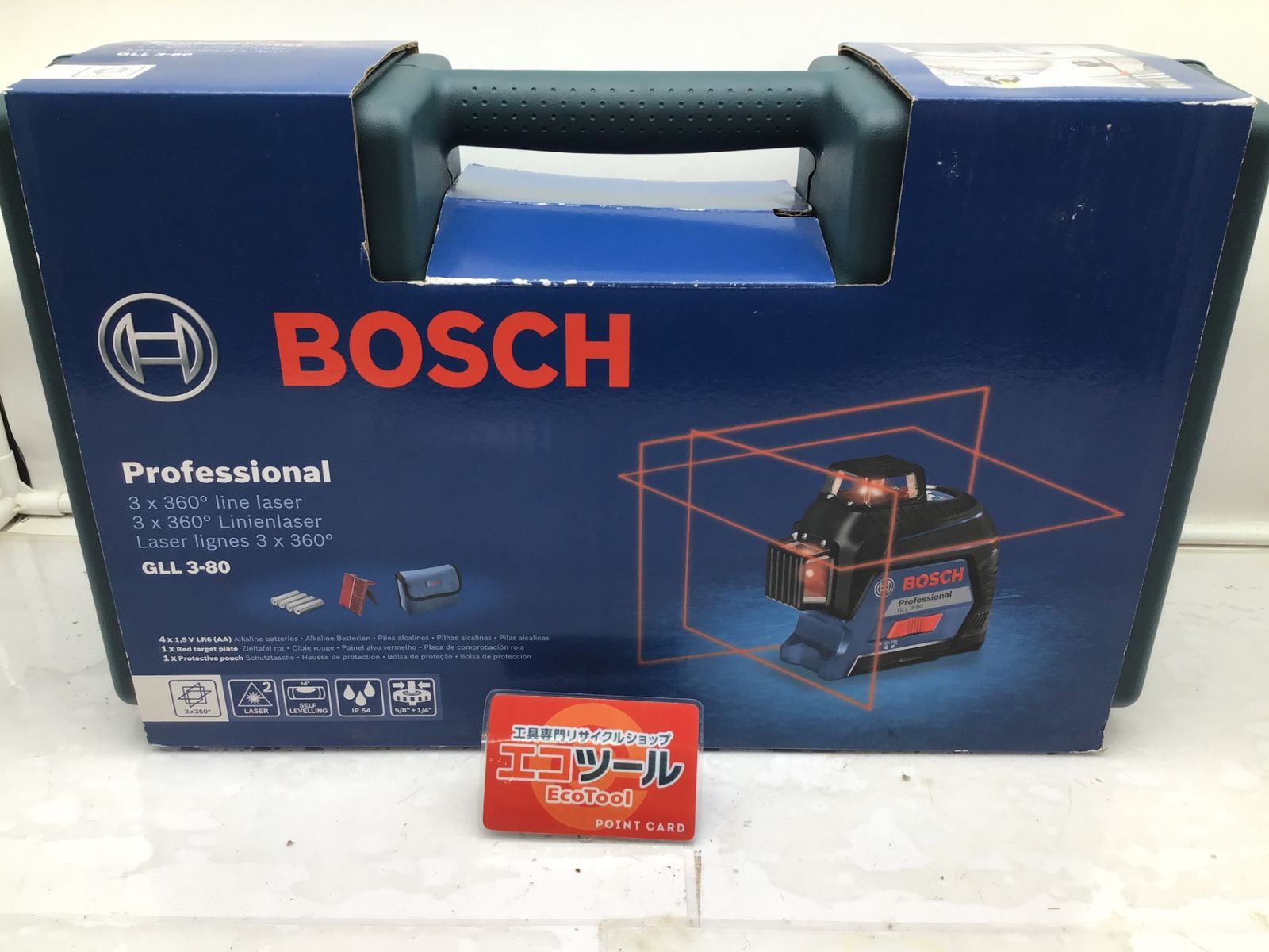 ♥ BOSCH ボッシュ レーザー墨出し器 GLL3-80NKIT ITUWJ54OCPD2 エコツール笠寺店 M02