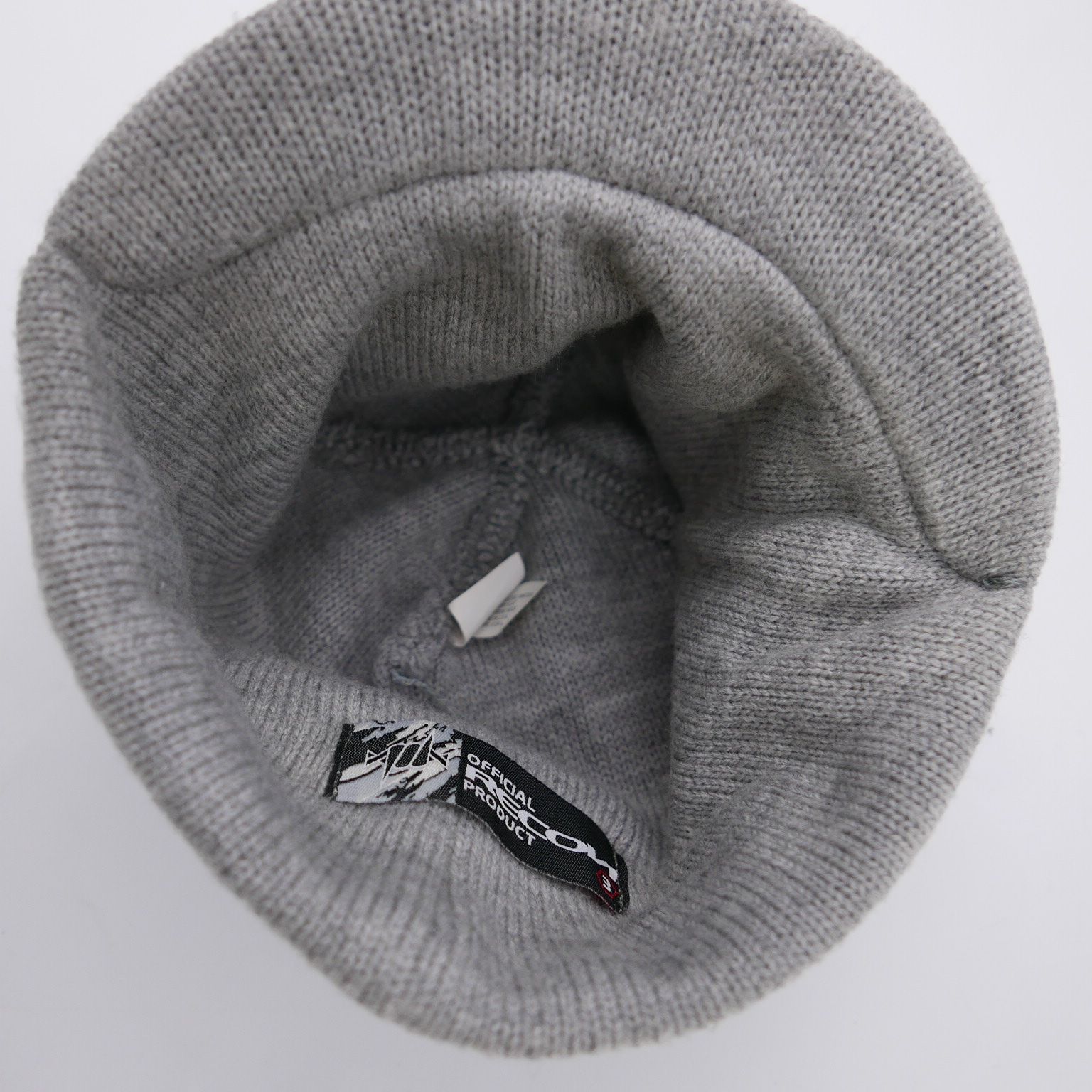 RECON リーコン ツバ付き ニットキャップ RECON リーコン ツバ付き 赤ライン ニットキャップ 帽子 ニット帽 GRAY