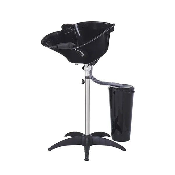 簡易シャンプー台 ブラック 排水バケツは別売り 移動式 シャンプーボール 簡易型 簡易シャンプー 福祉理美容 訪問美容 軽量 理容 介護 自宅介護