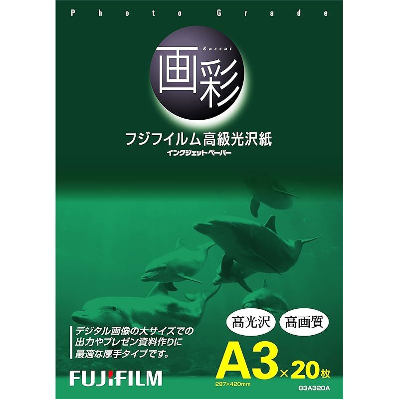 FUJIFILM 光沢紙 画彩 A3 20枚 G3A320A