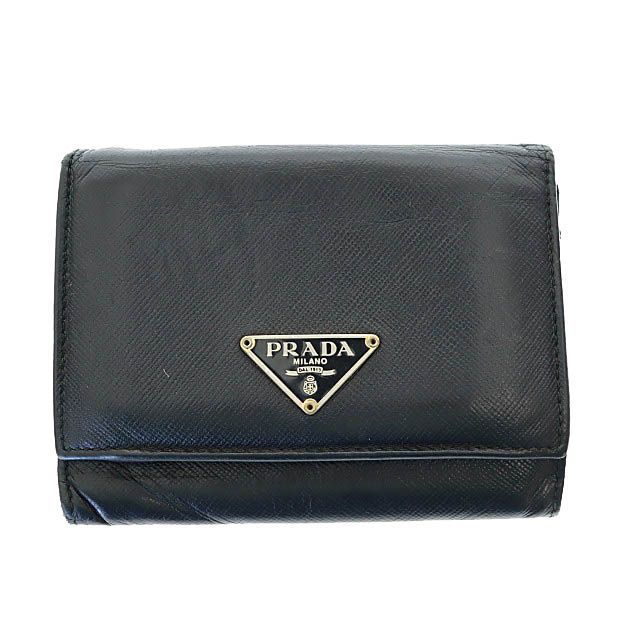 プラダ PRADA SAFFIANO GOLD サフィアーノ ゴールド レザー コイン 