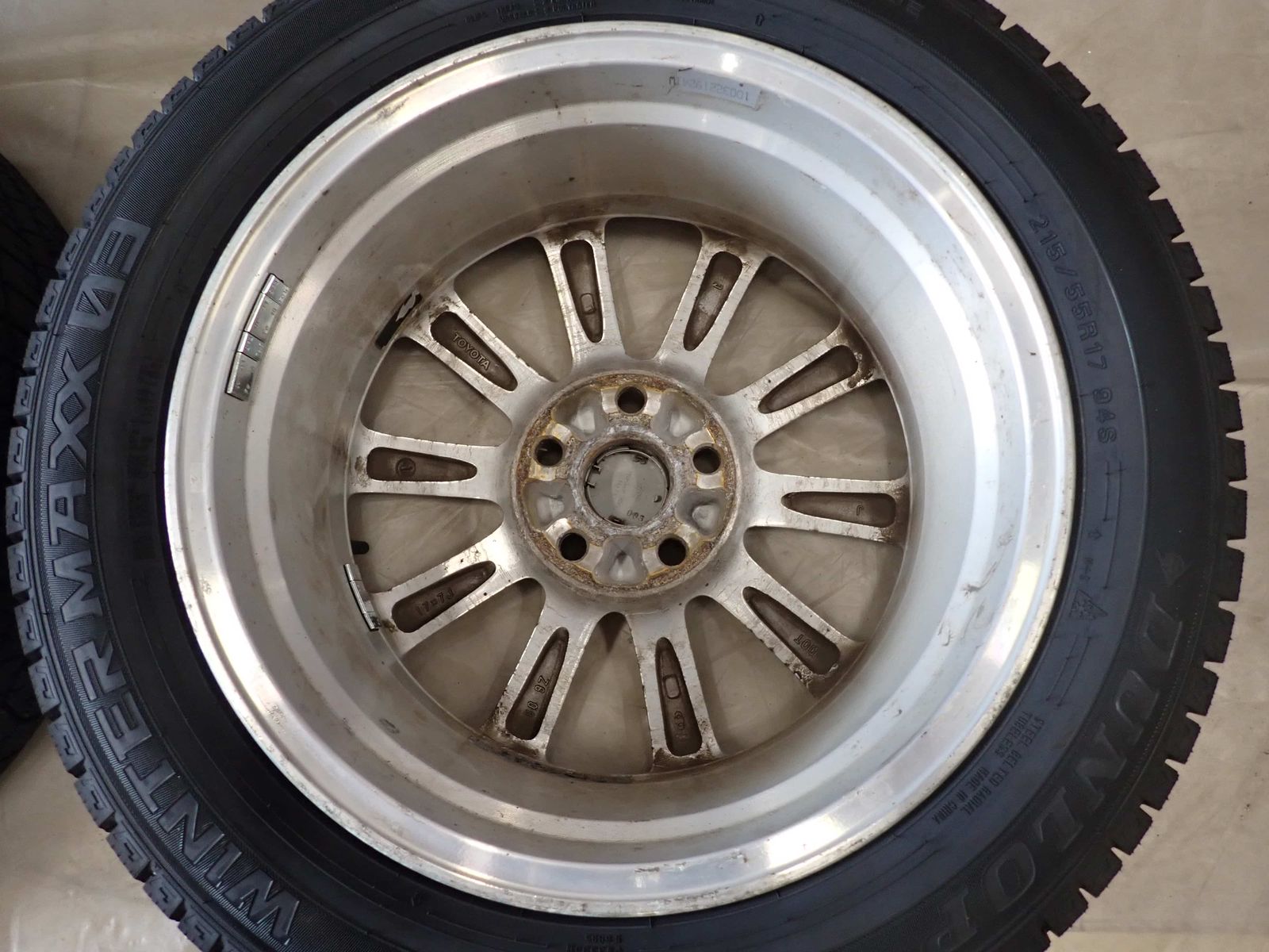 エスティマ ダンロップ WINTER MAXX03純正ホイール 冬 新品 2024年製 4本 会社宛送料無料 215/55R17×7J 94S ダンロップ