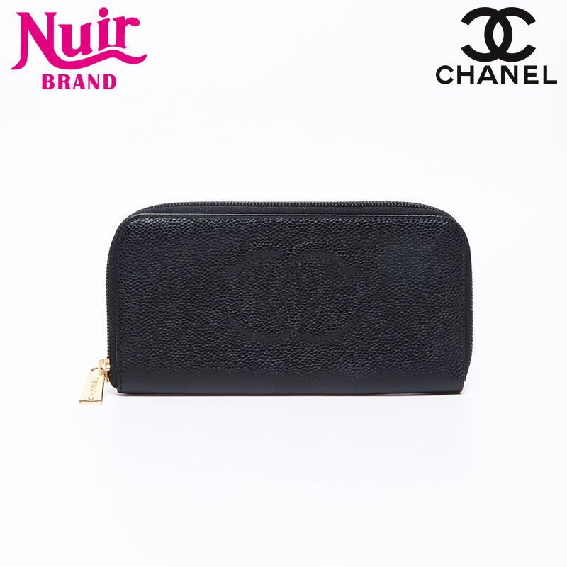 CHANEL シャネル 長財布 ココマーク キャビアスキン 10番台 2005