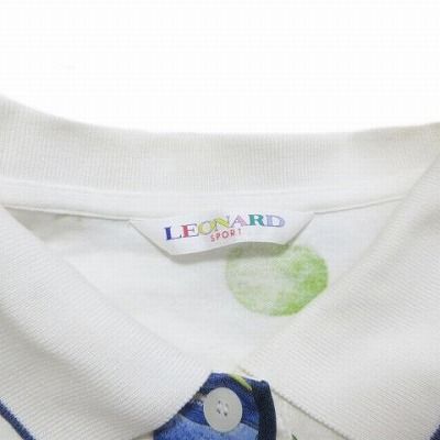 レオナールスポーツ LEONARD SPORT フルーツ柄 ポロシャツ 長袖