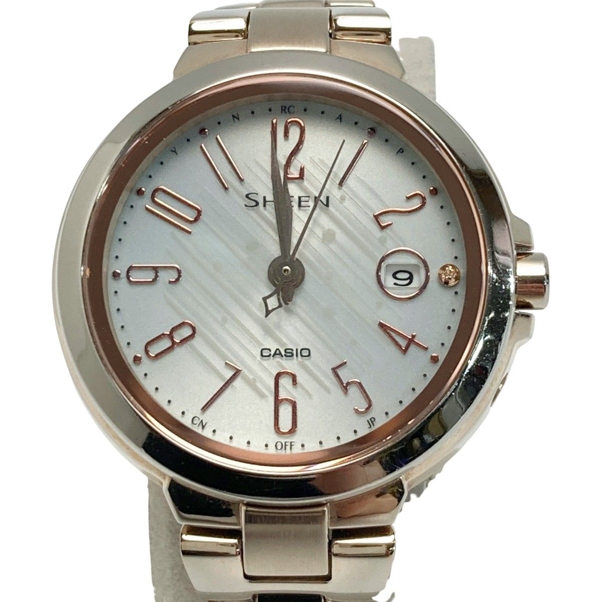 腕時計 レディース CASIO SHEEN カシオ ソーラー 腕時計 レディース シーン 2021年1月 SHS-D400CGL-7AJF 22,0 受験 受験用 プレゼント カシオのレディース腕時計「シーン」に新作、\u201cヘアライン仕上げ\u201dの