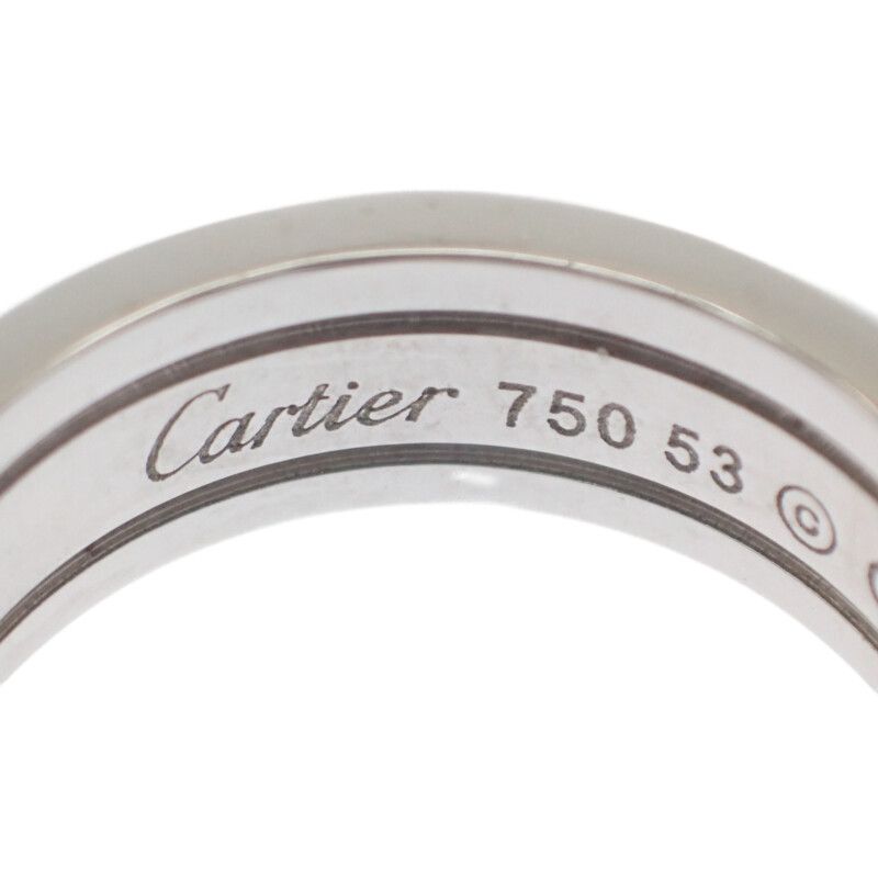 カルティエ CARTIER C2リング B4040553 リング 指輪 K18WG ホワイト  