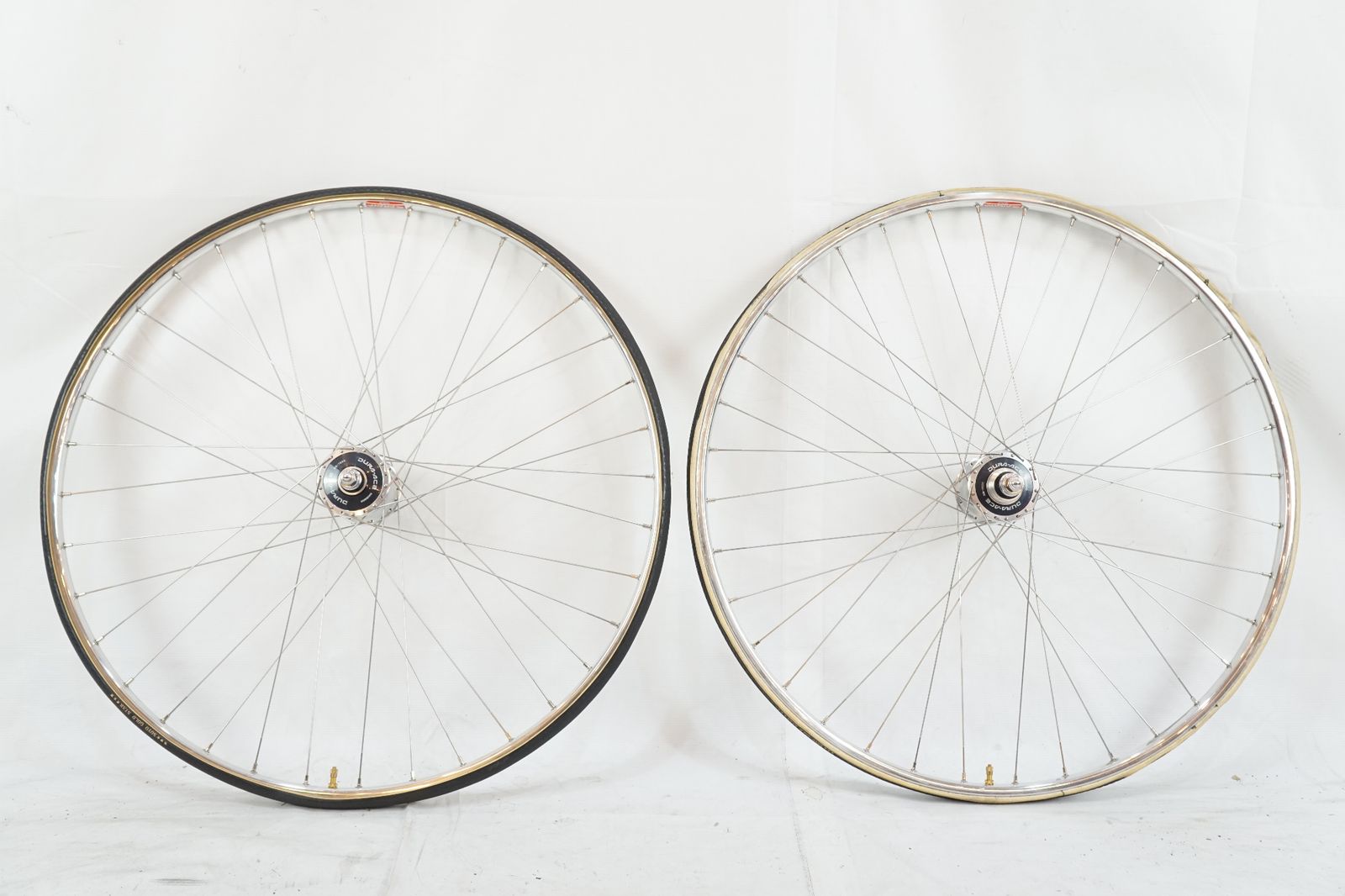 前後セット　ARAYA GOLD チューブラーリム　DURA-ACE NJS Araya Gold / Dura Ace / Hoshi - NJS Wheel Component Set - Wheels