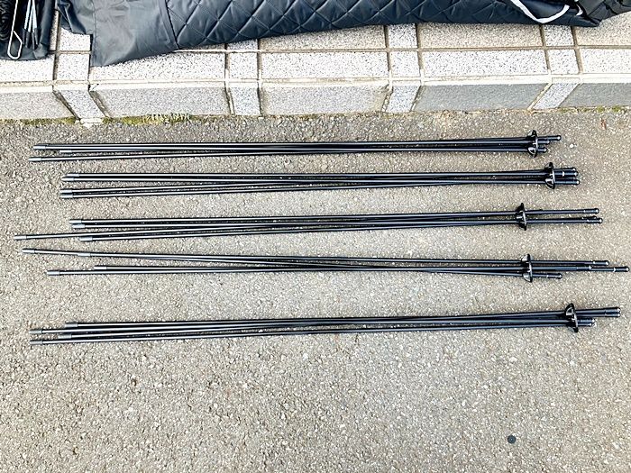 庭や屋外で使用可 一人で設置可