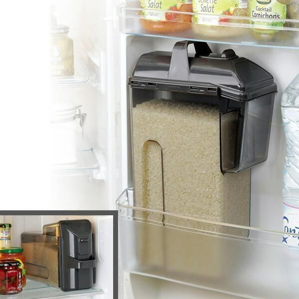 全 米スターのお米ポット 2kg 75297 米櫃 米びつ ライスボックス プラスチック スリム 冷蔵庫