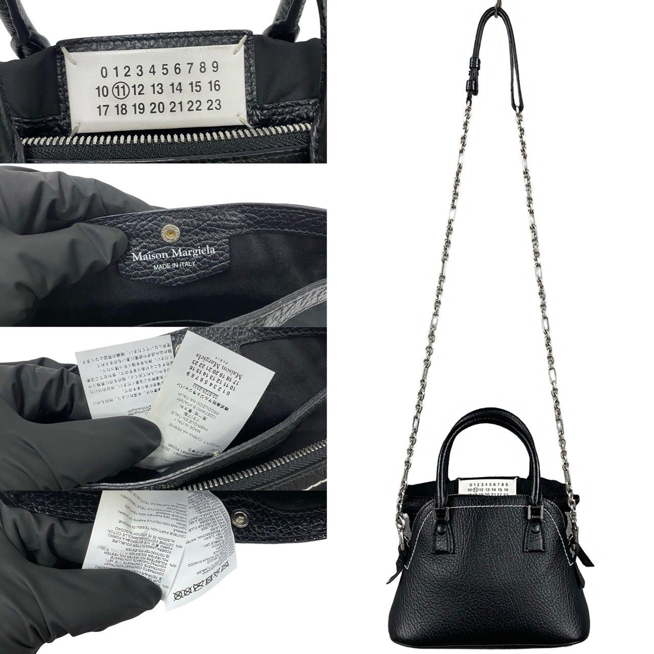 極 美品 希少品 袋付き MAISON MARGIELA メゾンマルジェラ 5AC レザー 