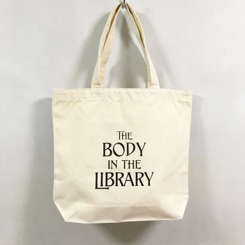 [新品]トートバッグ　書斎の死体（100ｔｈ）　ナチュラル　Ｍ　ヘヴィーキャンバス