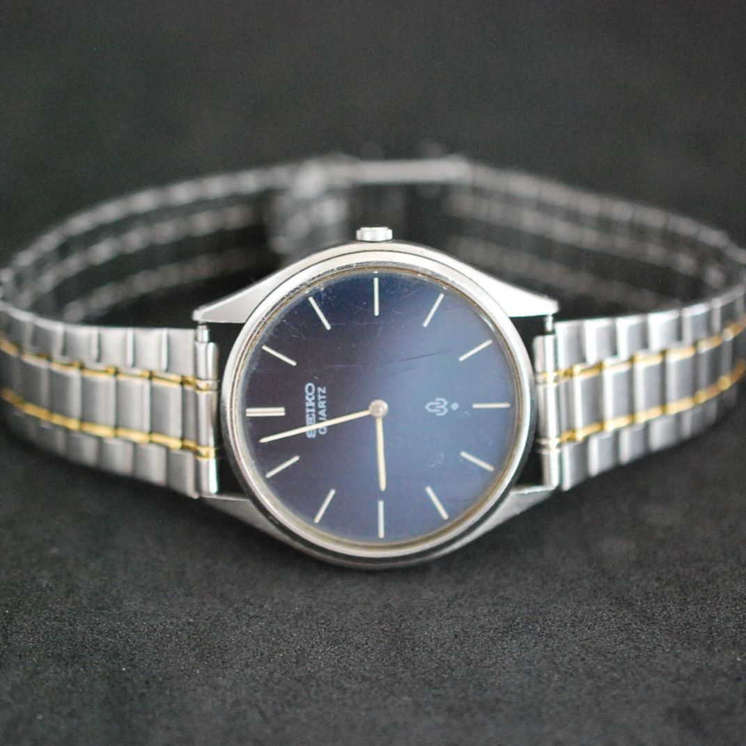 247 【新品電池 稼働】 Vintage Seiko Blue Dial セイコー シャリオ