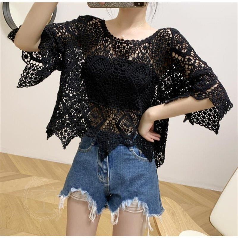 tシャツ 袖レース半袖Tシャツ レディース Tシャツ レディース 半袖 レース 袖レース ショルダーレース