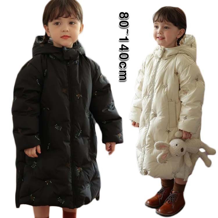 中綿コート 子供服 キッズベンチコート ジャケット ベビーコート　通園　かわいい　キッズコート キッズロングコート 男の子 女の子 ベンチコート ロング 中綿 コート 防寒 防風 フード付