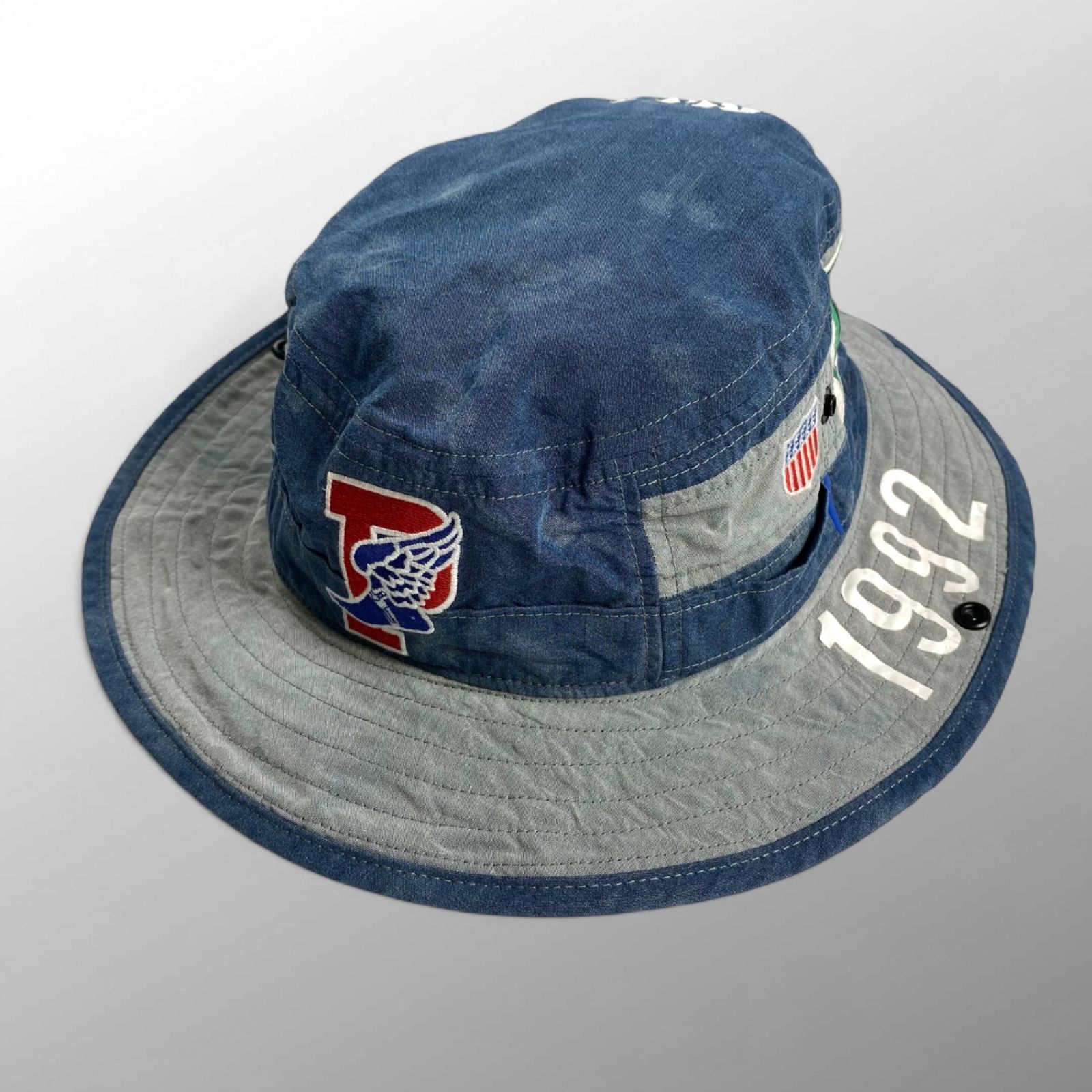 POLO by RALPH LAUREN ポロバイ ラルフローレン LIMITED EDITION Indigo Stadium collection アウトドアハット インディゴ SIZE S M