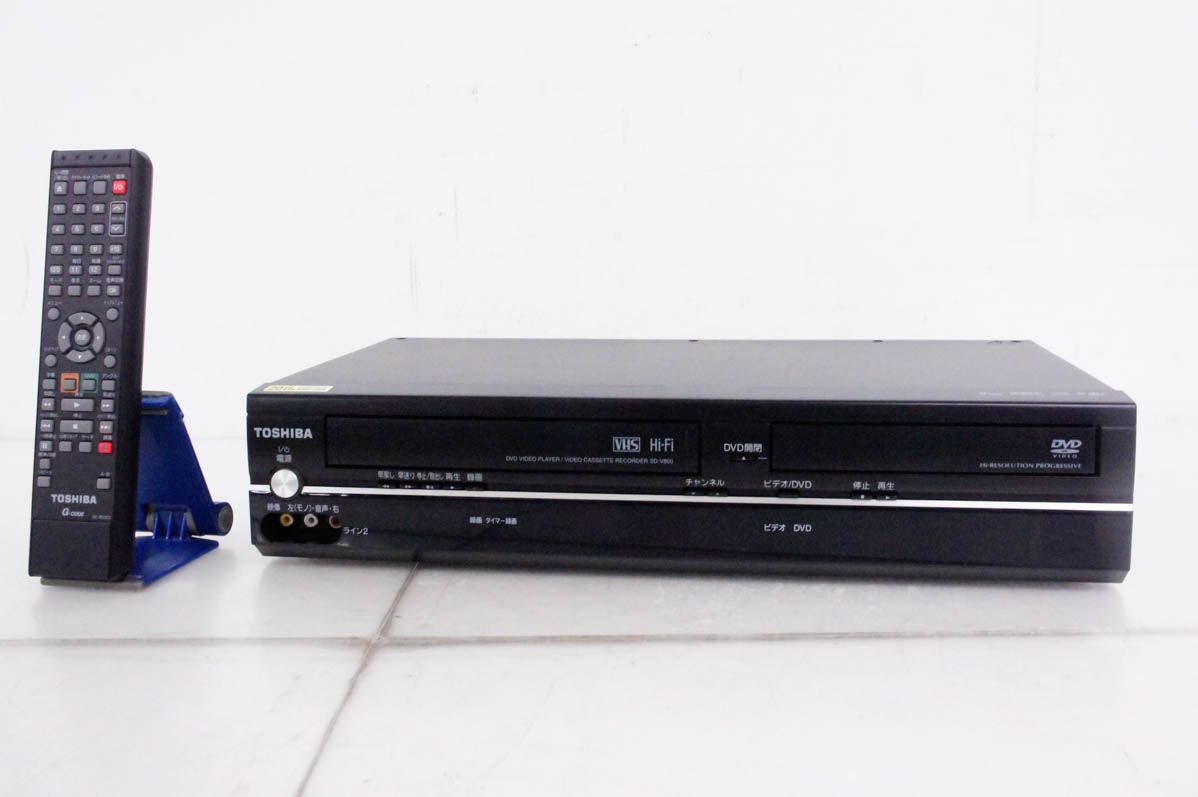 テレビ・映像機器 TOSHIBA ビデオ一体型DVDプレイヤー/ SD-V800/2009年製