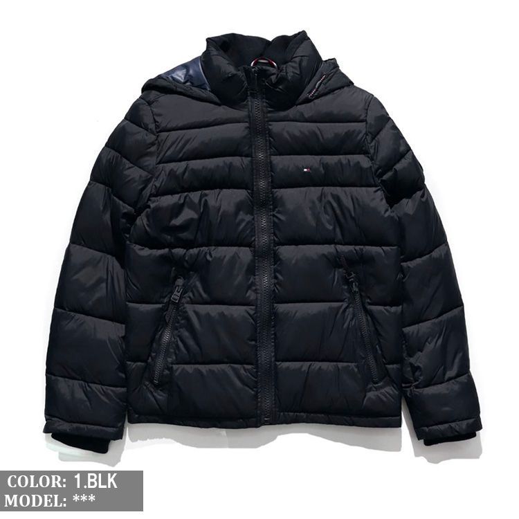 TOMMY HILFIGER トミーヒルフィガー ジャケット 中綿ジャケット ダウンジャケット メンズ アウター ブラック チャコール ネイビー トリコロール BLK CHA MID MUF 158an508